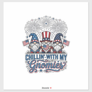 Patriottische Kabouter Chillin Met Mijn Kabouters  Sticker