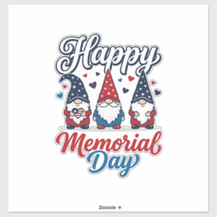 Patriottische Kabouter Gelukkige Herdenkingsdag Vi Sticker