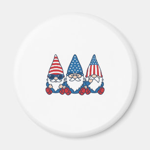 Patriottische Kabouter Trio Vintage Vector T-shirt Magneet