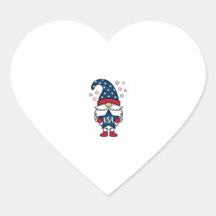 Patriottische Kabouter USA Ster Vector Shirt Ontwe Hart Sticker