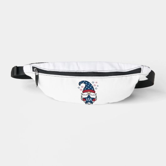 Patriottische Kabouter USA Ster Vector Shirt Ontwe Heuptasje (Voorkant)