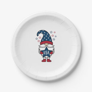 Patriottische Kabouter USA Ster Vector Shirt Ontwe Papieren Bordje