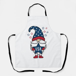 Patriottische Kabouter USA Ster Vector Shirt Ontwe Schort