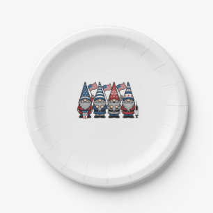 Patriottische Kabouter Verpleegster Vector Vintage Papieren Bordje