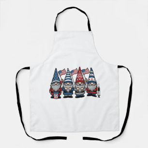 Patriottische Kabouter Verpleegster Vector Vintage Schort