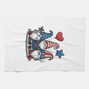 Patriottische Kabouter Vintage Gravure Vector Desi Theedoek