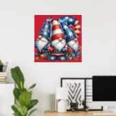 Patriottische kabouterposter poster (Thuiskantoor)