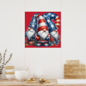 Patriottische kabouterposter poster (Keuken)