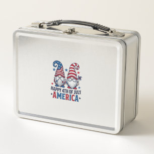 Patriottische kabouters Fijne 4 juli Amerika T-shi