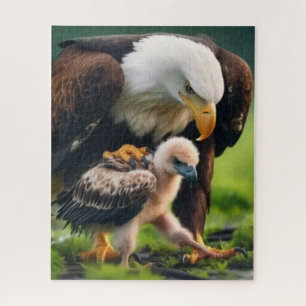 Patriottische Kale Eagle Vaderdag Wildlife Gift Legpuzzel