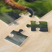 Patriottische Kale Eagle Vaderdag Wildlife Gift Legpuzzel (Zijkant)