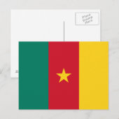 Patriottische Kameroense vlag Briefkaart (Voorkant / Achterkant)