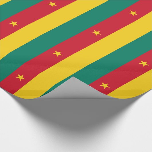 Patriottische Kameroense vlag Cadeaupapier (Hoek)