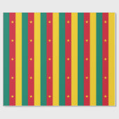 Patriottische Kameroense vlag Cadeaupapier (Vlak)