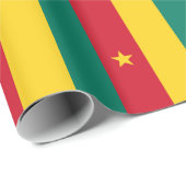 Patriottische Kameroense vlag Cadeaupapier (Rol Hoek)
