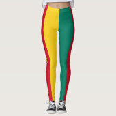Patriottische Kameroense vlag Leggings (Voorkant)