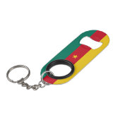 Patriottische Kameroense vlag Mini Flessenopener (Voorkant Gekanteld)