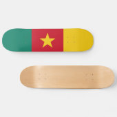 Patriottische Kameroense vlag Skateboard (Horizontaal)