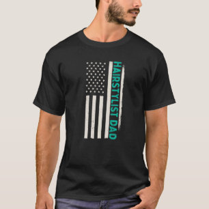 Patriottische Kapper Haarstylist Kapper Kapsalon T-shirt