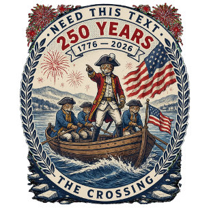 Patriottische Kat 250 Jaar Amerika Herdenking T-shirt