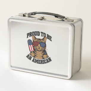 Patriottische kat trots om Amerikaans te zijn vint