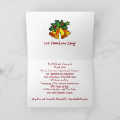 Patriottische kerst Jesus Trump Feestdagen Kaart (Binnen)