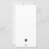 Patriottische kerst | Vlaggenversiering Feestdagenkaart (Achterkant)