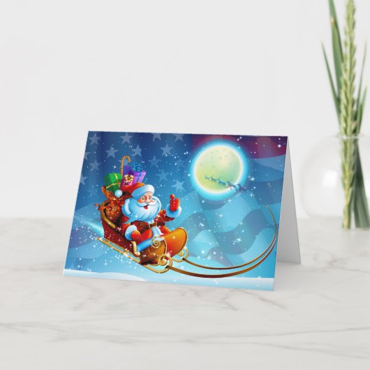 Patriottische kerstfeestkaart kaart (Voorkant)