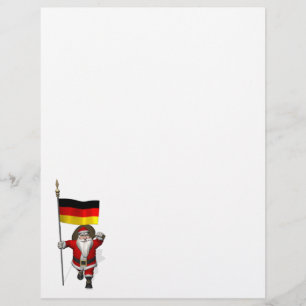patriottische kerstman met aftreden uit Duitsland