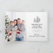 Patriottische Kerstmis Red Truck Flag Rustic Feestdagen Kaart (Binnen)