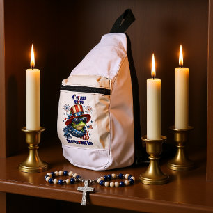 Patriottische Kikker: Onafhankelijkheidsdag van Pe Sling Bag