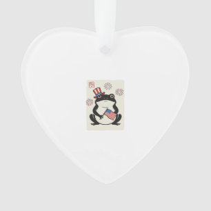 Patriottische kikker vintage gravure vector kunst_ ornament