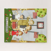 Patriottische Kinderen cadeau Legpuzzel (Horizontaal)