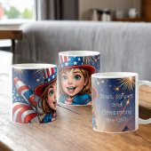Patriottische Kind's 4 juli Koffie Mok