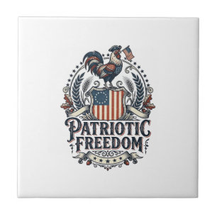 Patriottische Kippenhouder Vector Grafische T-shir Tegeltje