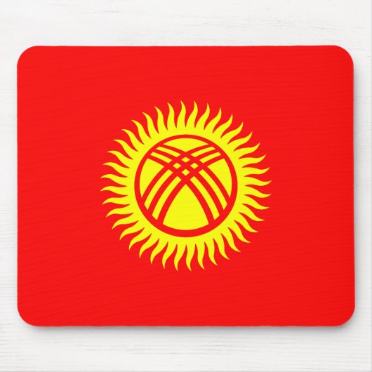 Patriottische Kirgiziaanse vlag Muismat (Voorkant)