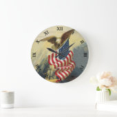 Patriottische klok - Eagle en Flag (Huis)