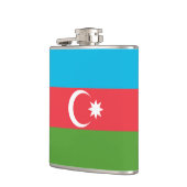 Patriottische kolf met vlag van Azerbeidzjan Heupfles (Links)