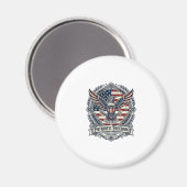 Patriottische Kolibrie Magneet (Voorkant / Achterkant)