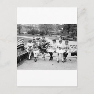 Patriottische koningsbijen, begin jaren 1900 briefkaart