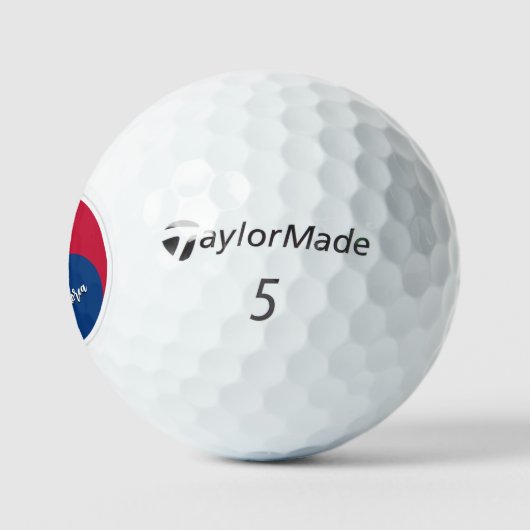 Patriottische Koreaanse vlaggen Golf Balls, Zuid-K Golfballen (Logo)