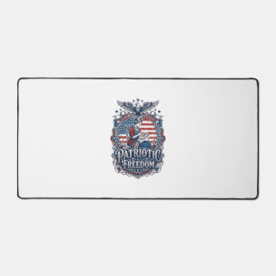 Patriottische Kruissteek Vector Grafische T-shirt_ Bureaumat