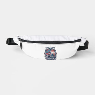 Patriottische Kruissteek Vector Grafische T-shirt_ Heuptasje