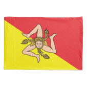 Patriottische Kussensloop met vlag van Sicilië (Achterkant)