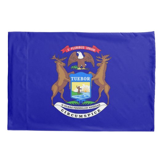 Patriottische Kussensloop van Michigan (Achterkant)