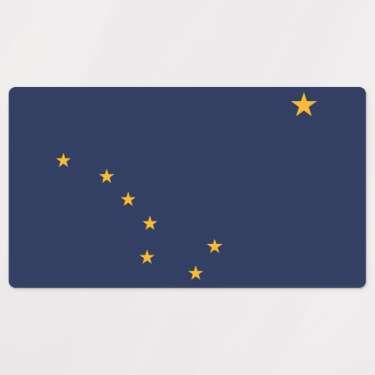 Patriottische labels met vlag van Alaska State, Ve (Design 1)
