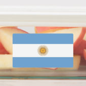 Patriottische labels met vlag van Argentinië (Aangebracht)