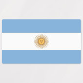 Patriottische labels met vlag van Argentinië (Design 1)