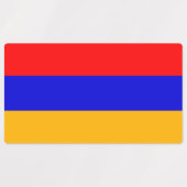 Patriottische labels met vlag van Armenië (Design 2)