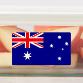 Patriottische labels met vlag van Australië (Aangebracht)